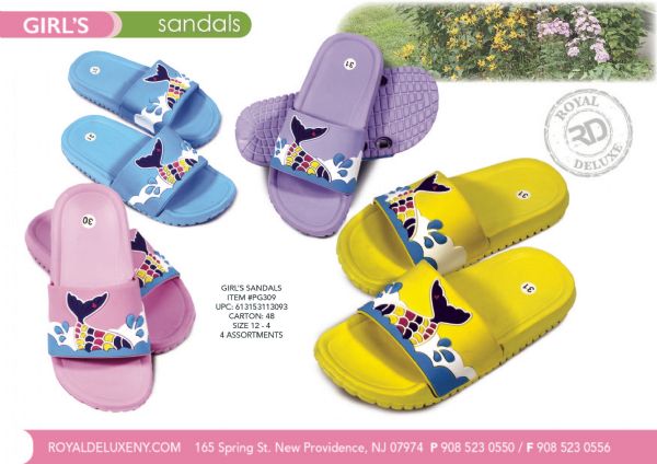 Girl's Slide W/ Mermaid Motif