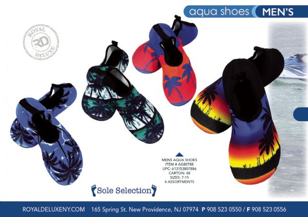 Men's Hawaiian Print Water Shoes