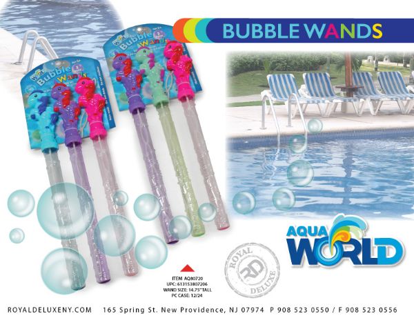 3pk Unicorn Bubble Wand