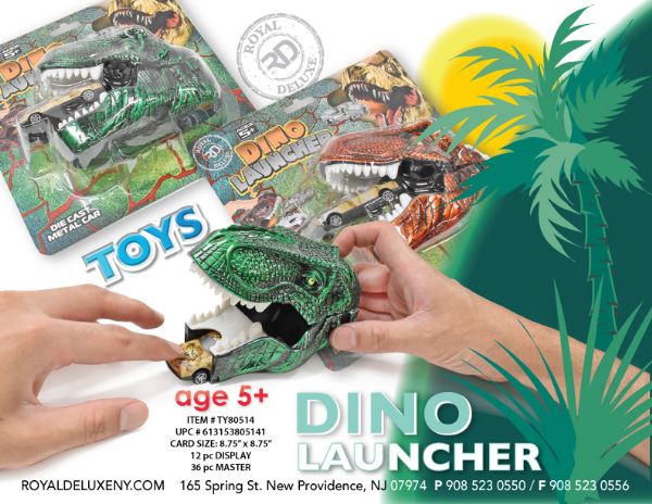 Dino Launcher Die Cast Car Set