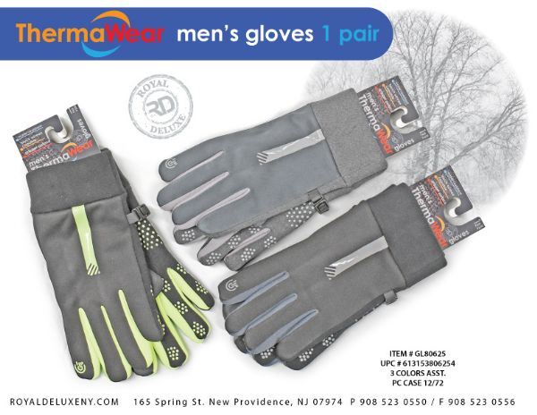 Mens Multi Use Water Resistant Gripper Gloves