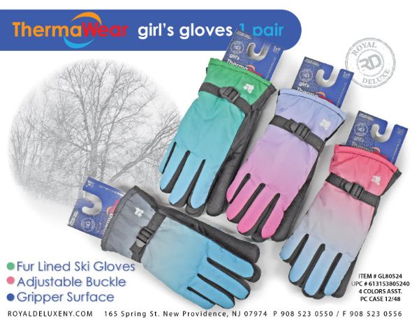 Girls Ski Gloves