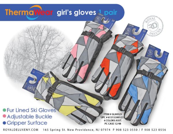 Girls Ski Gloves