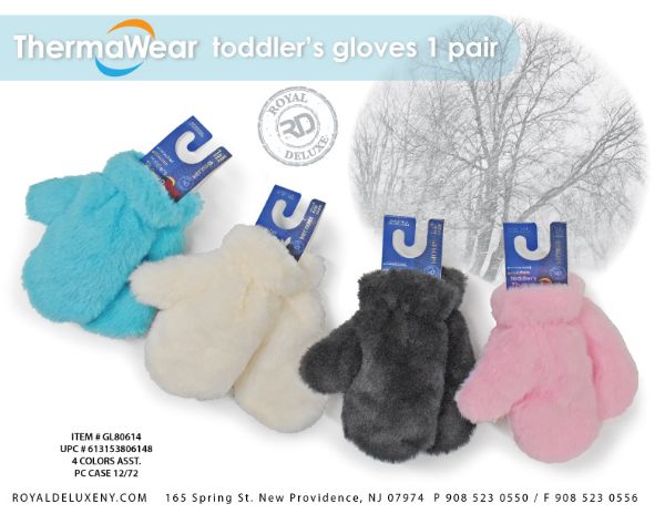 Toddler Furry Mittens