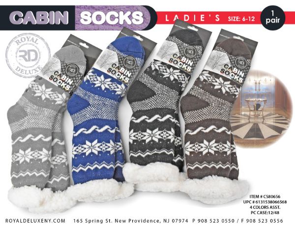 Men's Sherp Lined Cabin Socks