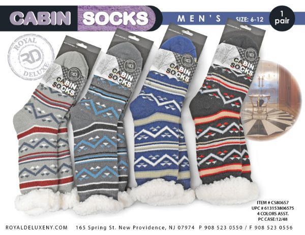 Men's Sherp Lined Cabin Socks