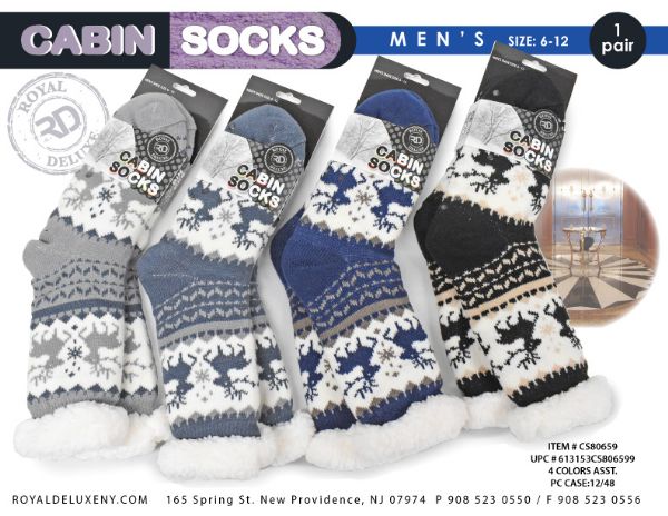 Men's Sherp Lined Cabin Socks