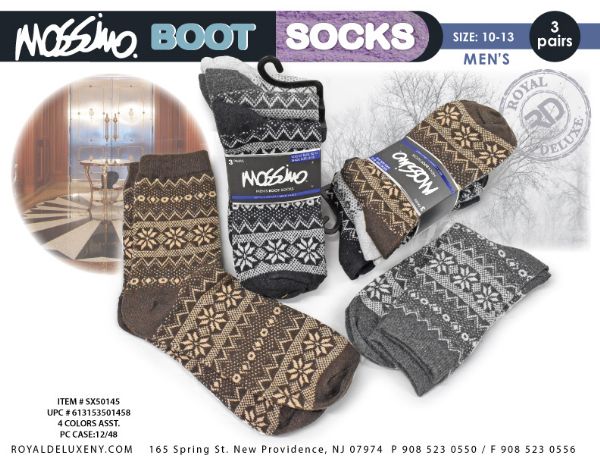 Mossimo 3pk Mens Fashion Thermal Boot Socks