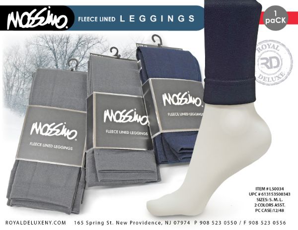 Mossimo Fleece Lined Legging Navy/grey