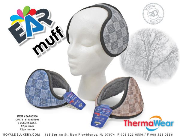 Adjustable Earmuffs Check Design