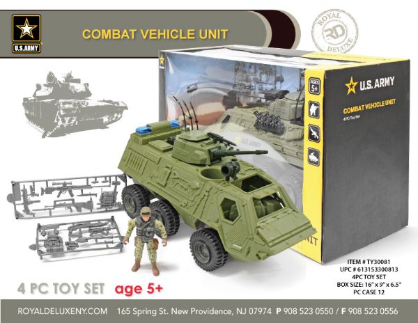 Us Army - Big Box Toy Set W/ Combat Vehicle