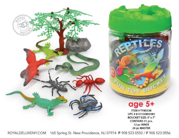 Jumbo Reptile Toy Bucket