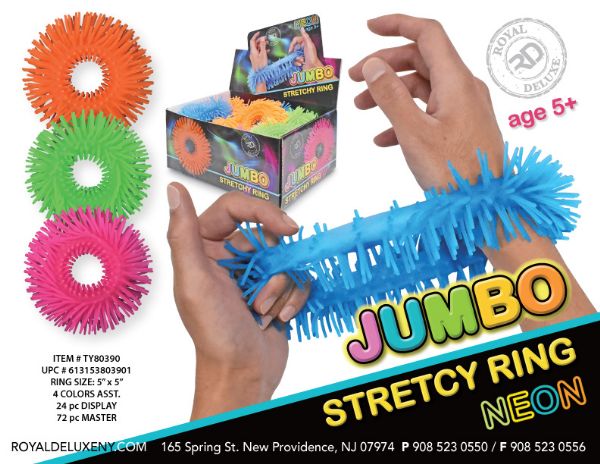 Jumbo Stretchy Ring Neon