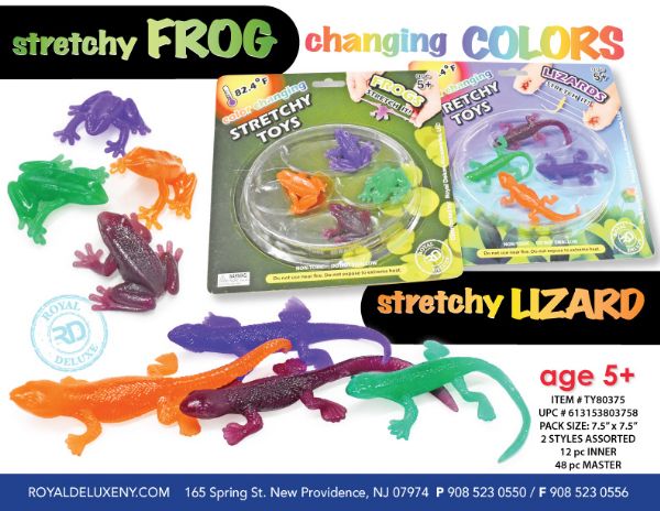 Color Changing Lizard & Frog Stretchy