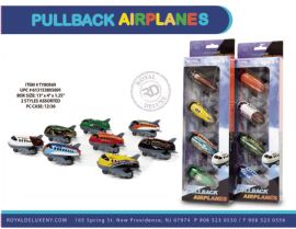 4-Pack Pull Back Airplane Set