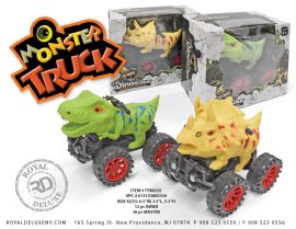 Dino Truck Pull Back Car