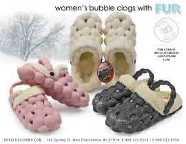 Women's Sherpa Lined Bubble Slide