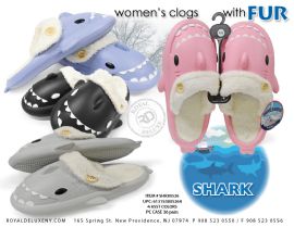 Shark Clog W/ Fur Women