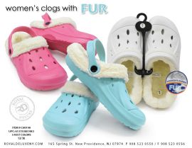 Fur Lined Clogs Womens