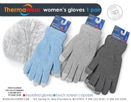 Double Insulated Heavy Knit GloveS- Womens