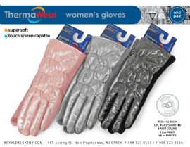 Women's Puffy Glove Smooth Finish Touch Capable