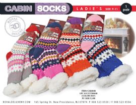 Women's Sherpa Lined Cabin Socks