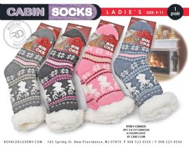 Women's Sherpa Lined Cabin Socks