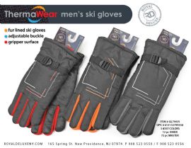 Men's Ski Gloves In Solid Colors