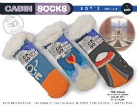 Boys Sherpa Cabin Socks