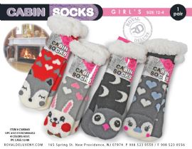 Girls Sherpa Cabin Socks