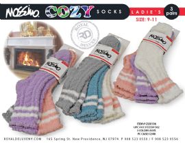 Mossimo 3pk Cozy Sock W/ Gripper BottoM- Solids