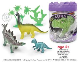 31 Pc Dinosaur Toy Set In Jumbo Bucket